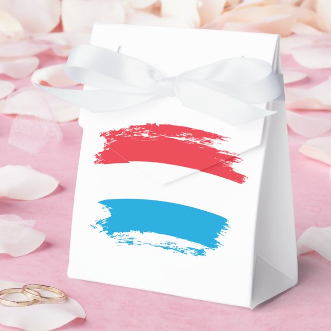 Caja Para Regalos Bandera de Luxemburgo (Boda)