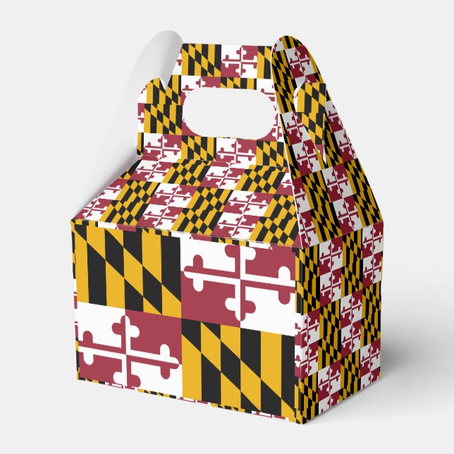 Caja Para Regalos Bandera de Maryland (Reverso)