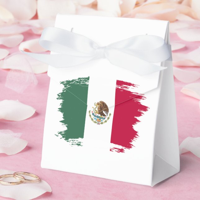 Caja Para Regalos Bandera de México (Boda)