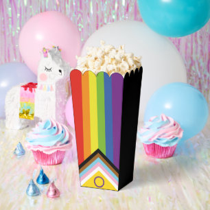 Caja Para Regalos Bandera de orgullo intersexual de SlipperyJoe's fo