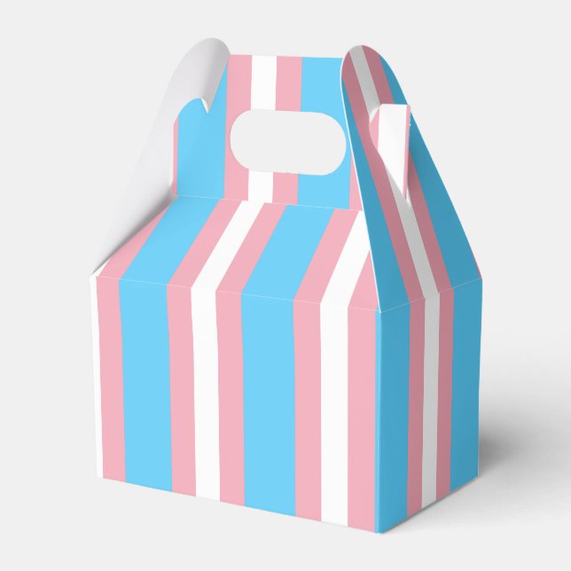 Caja Para Regalos Bandera de orgullo transgénero vertical (Front Side)
