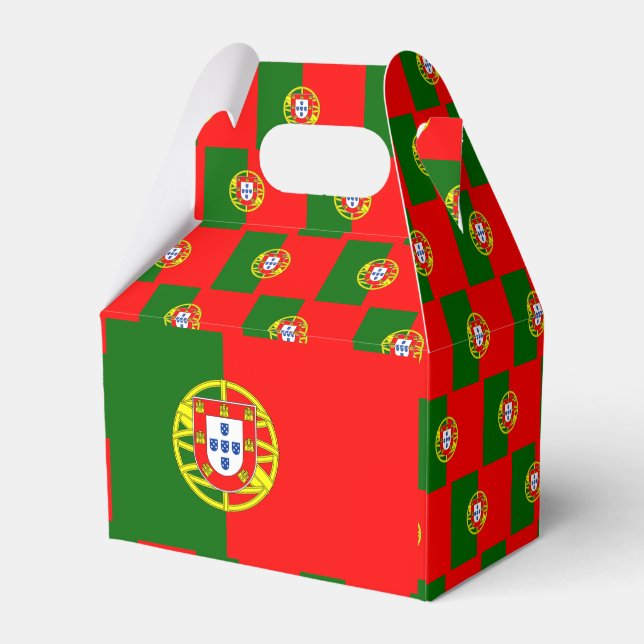 Caja Para Regalos Bandera de Portugal (Reverso)