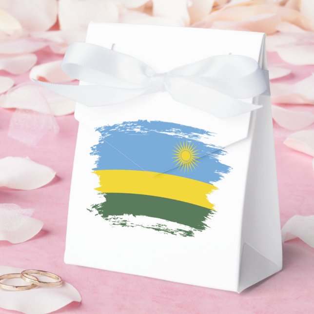 Caja Para Regalos bandera de Ruanda (Boda)