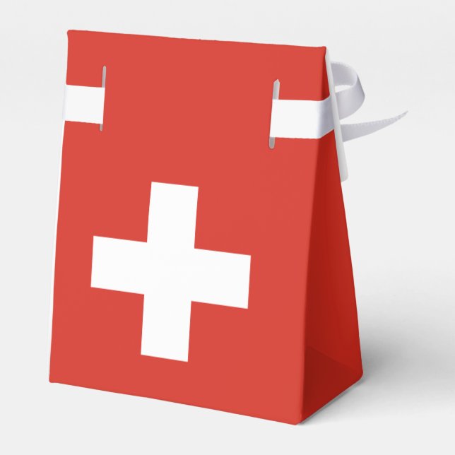 Caja Para Regalos Bandera de Suiza (Reverso)