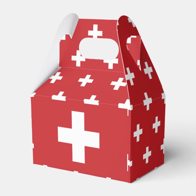Caja Para Regalos Bandera de Suiza (Reverso)