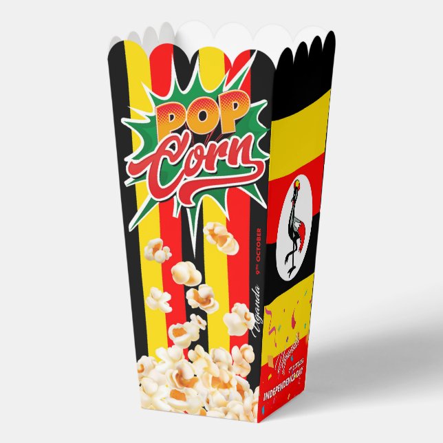 Caja Para Regalos Bandera de Uganda (Reverso )