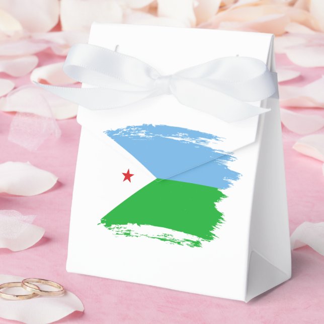 Caja Para Regalos Bandera de Yibuti (Boda)
