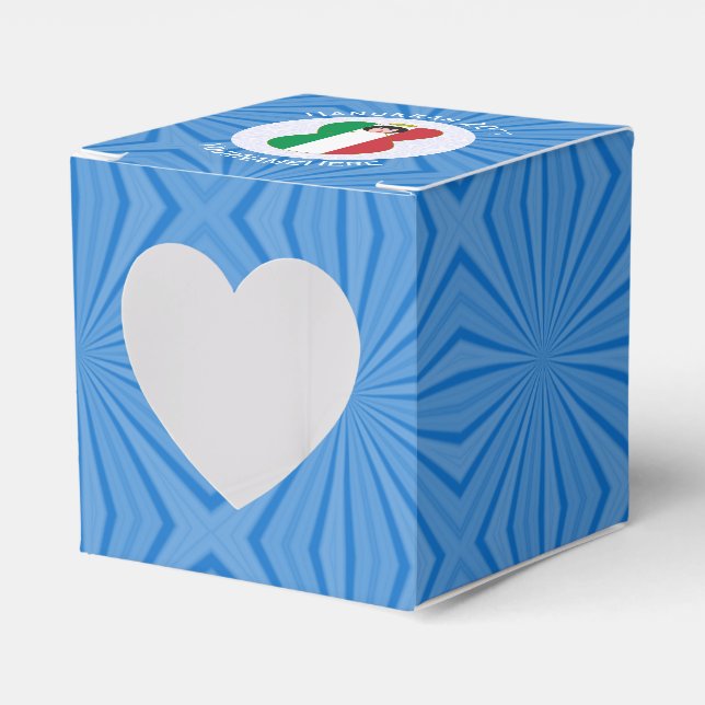 Caja Para Regalos Bandera del Ángel Italiano para Hanukkah (Anverso)