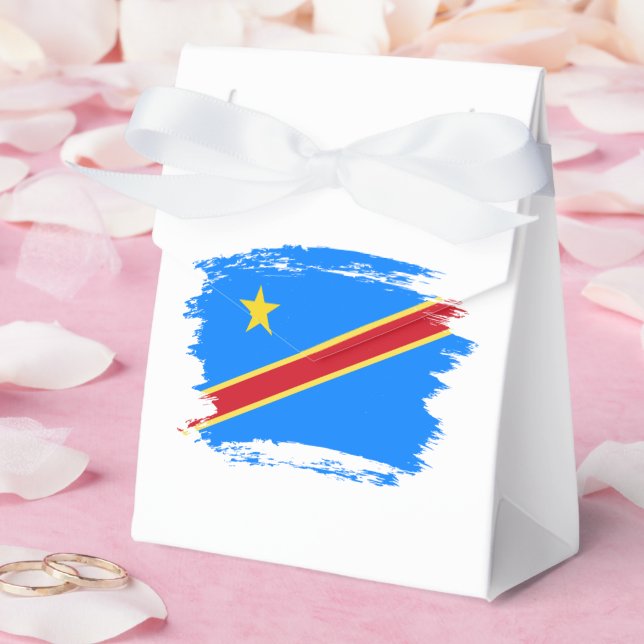 Caja Para Regalos Bandera del Congo (Boda)