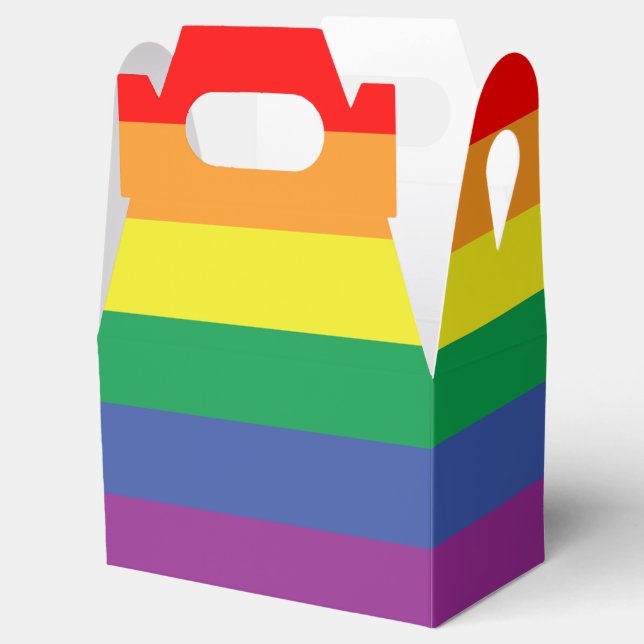 Caja Para Regalos Bandera del orgullo (Abierto)