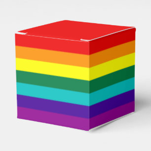 Caja Para Regalos Bandera del Orgullo Arcoiris de 7 bandas