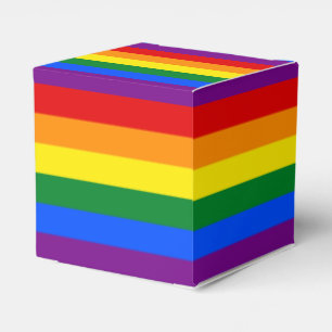 Caja Para Regalos Bandera del Orgullo Gay Arcoiris