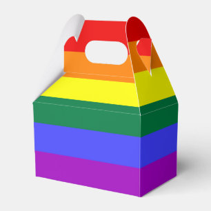 Caja Para Regalos Bandera del Orgullo Iris