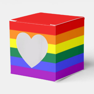 Caja Para Regalos Bandera del Orgullo Iris
