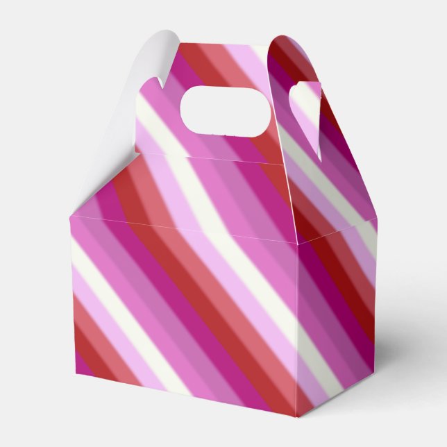 Caja Para Regalos Bandera del orgullo lésbico caído (Front Side)