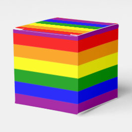 Caja Para Regalos Bandera del orgullo LGBTQIA+ colores arcoiris
