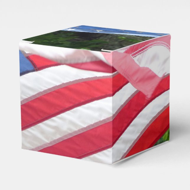 Caja Para Regalos Bandera estadounidense (Costado Anverso)