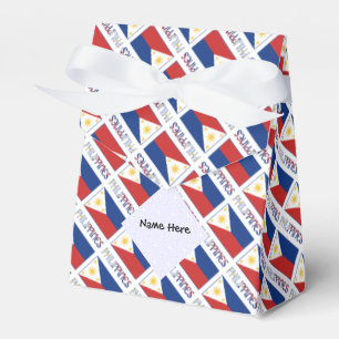 Caja Para Regalos Bandera Filipina de Filipinas Personalizada con No