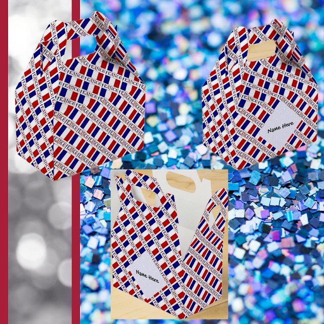 Caja Para Regalos Bandera francesa con tu nombre (Subido por el creador)