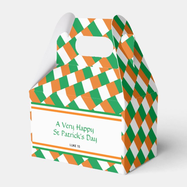 Caja Para Regalos Bandera irlandesa personalizado (Front Side)