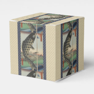 Caja Para Regalos Bandera japonesa del Festival de Pescado Koi Hiros