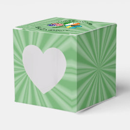 Caja Para Regalos Bandera norteamericana bahameña Shamrock personali