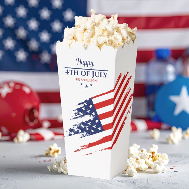Caja Para Regalos Bandera norteamericana ondulada feliz 4 de julio I (Subido por el creador)