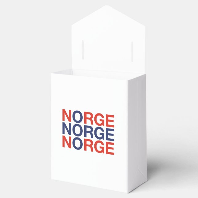 Caja Para Regalos Bandera NORUEGA (Abierto)