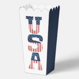 Caja Para Regalos Bandera Patriótica Estadounidense 4 De Julio