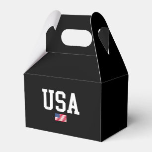 Caja Para Regalos Bandera Patriótica Estadounidense Para Hombres Niñ