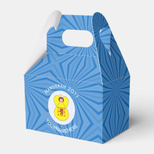 Caja Para Regalos Bandera personalizada de Hanukkah del León Rampant