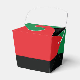 Caja Para Regalos Bandera roja, negra y verde
