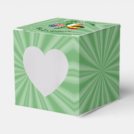 Caja Para Regalos Bandera Shamrock norteamericana belga personalizad