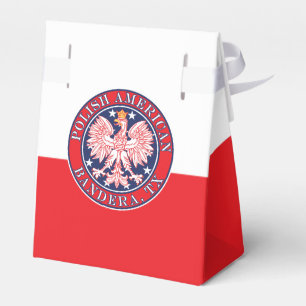 Caja Para Regalos Bandera Texas Águila Polaca Estadounidense