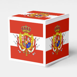 Caja Para Regalos Banner blanco rojo Gran Ducado de la Toscana
