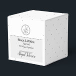 Caja Para Regalos Baño y embalaje corporal caseros | Blanco y negro<br><div class="desc">Para sus exfoliaciones de azúcar caseras y hechas a mano, lociones, cremas, mantequilla corporal y jabones, personalizar esta caja para acomodar su receta. Personalizable completo, para que pueda ser usado para cualquier aroma o sabor — y no solamente baño y regalos corporales. Hemos creado estas cajas de regalo en blanco...</div>