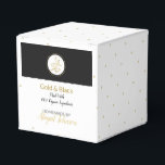 Caja Para Regalos Baño y embalaje corporal caseros | Oro y negro<br><div class="desc">Para sus exfoliaciones de azúcar caseras y hechas a mano, lociones, cremas, mantequilla corporal y jabones, personalizar esta caja para acomodar su receta. Personalizable completo, para que pueda ser usado para cualquier aroma o sabor — y no solamente baño y regalos corporales. Hemos creado estas cajas de regalo en blanco...</div>
