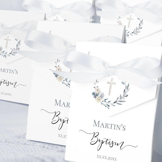 Caja Para Regalos Baptismo acuarela flor floral (Subido por el creador)