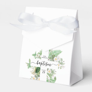 Caja Para Regalos Baptismo Christening Cross Greenerenery Género Neu