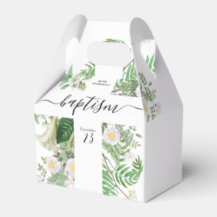 Caja Para Regalos Baptismo Christening Cross Greenerenery Género Neu