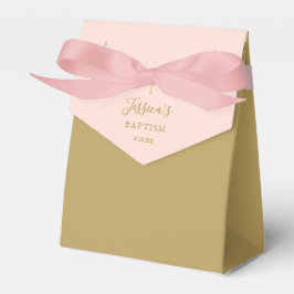 Caja Para Regalos Baptismo Christening Elegante Rubor Pink