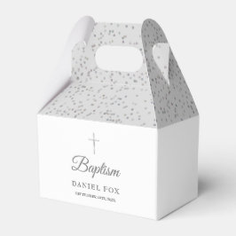 Caja Para Regalos Baptismo Christening Sliver Stardust