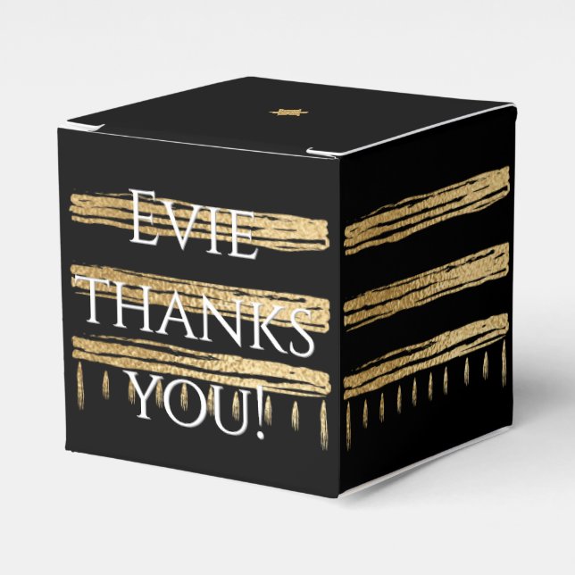 Caja Para Regalos Bar Bat Mitzvah Gold Tallit Classic (Costado Anverso)