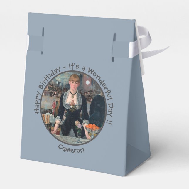 Caja Para Regalos Bar Manet en la colección de Fiestas Folies-Bergèr (Reverso)