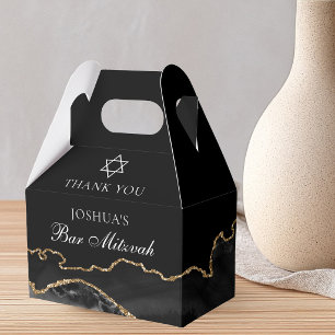 Caja Para Regalos Bar Mitzvah Barra de Oro Personalizada Fiesta