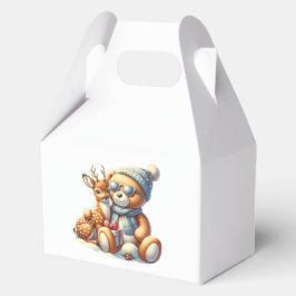 Caja Para Regalos Bärchen und sein Rehkitz im Schnee