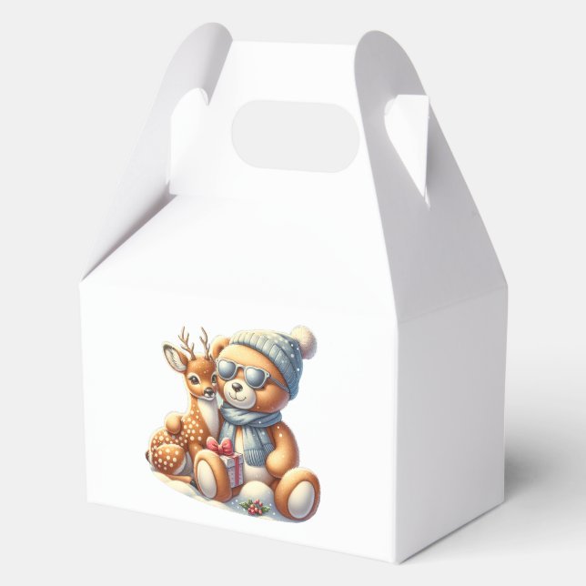 Caja Para Regalos Bärchen und sein Rehkitz im Schnee (Reverso )