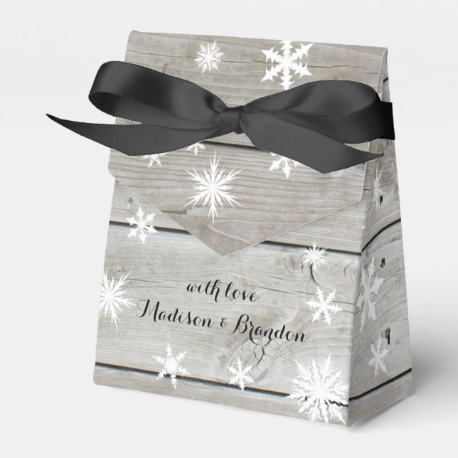 Caja Para Regalos Barn Board Holiday Gift Box (Front Side)