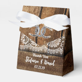 CAJA PARA REGALOS BARNWOOD, LACE Y HORSESORAS RURALES