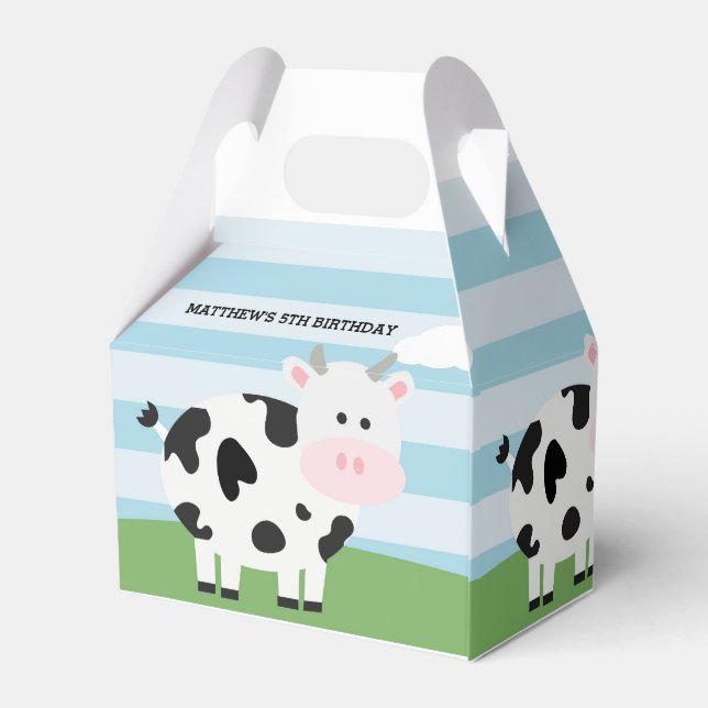 Caja Para Regalos Barnyard Birthday Bash/Party Favorito Box (Reverso)